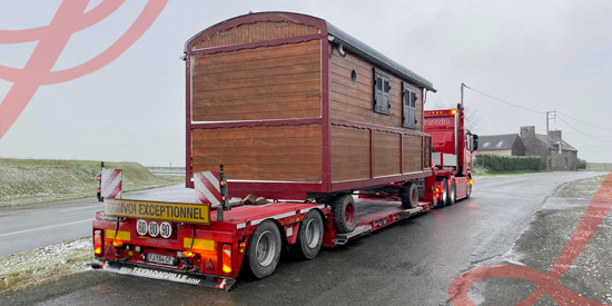 transport roulotte mobilhome